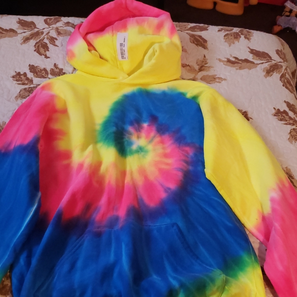 Tie dye hoodie sweater